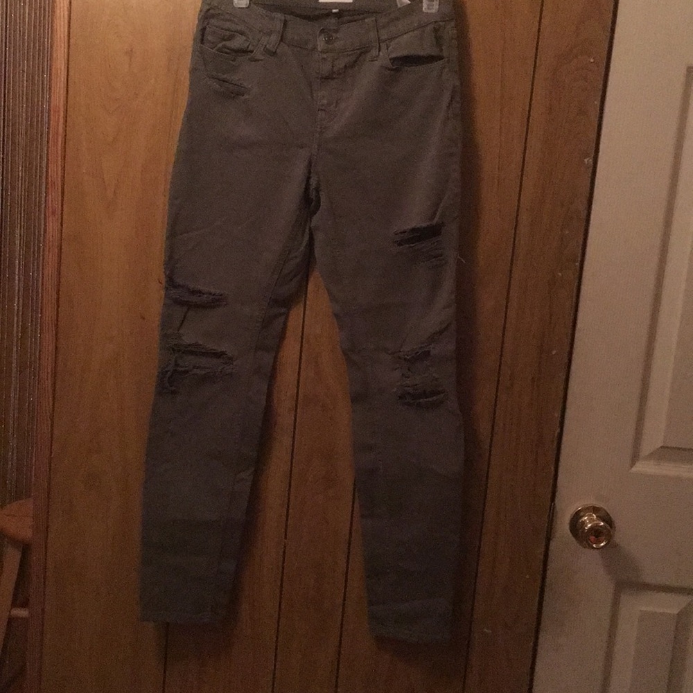Olive green jeans